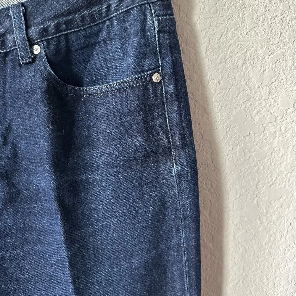 Acne Mic A Low Rise Jeans in Dark Wash - Picture 5 of 12